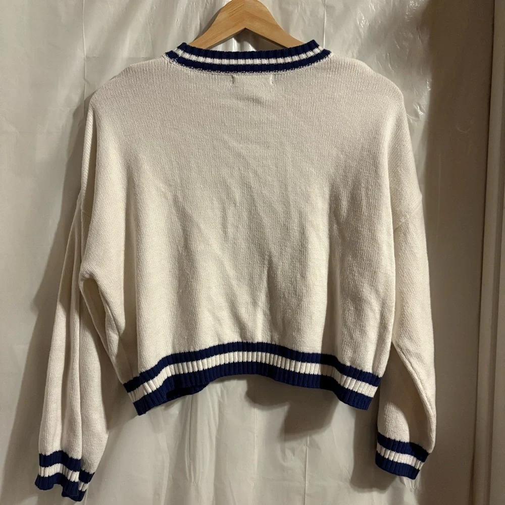 Sincerely Jules Pickleball Social Club Size XS Pullover Cropped Sweater‎ Preppy